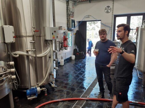 Day with a brew master in a Prague microbrewery